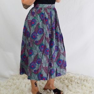 Festival Feather Print Dancing Skirt 💃🏻